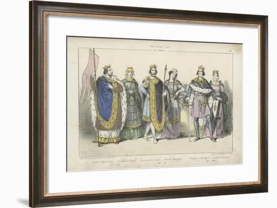 French Kings and Queens of the 12th and 13th Century-null-Framed Giclee Print