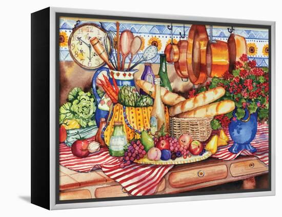 French Kitchen-Kathleen Parr McKenna-Framed Stretched Canvas