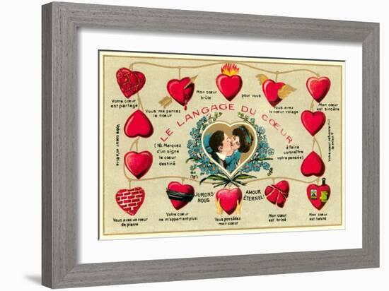 French Language of the Heart-null-Framed Art Print