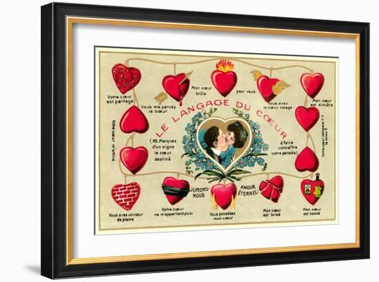 French Language of the Heart-null-Framed Art Print