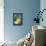 French Lemon on Navy I-A. Risso-Framed Stretched Canvas displayed on a wall