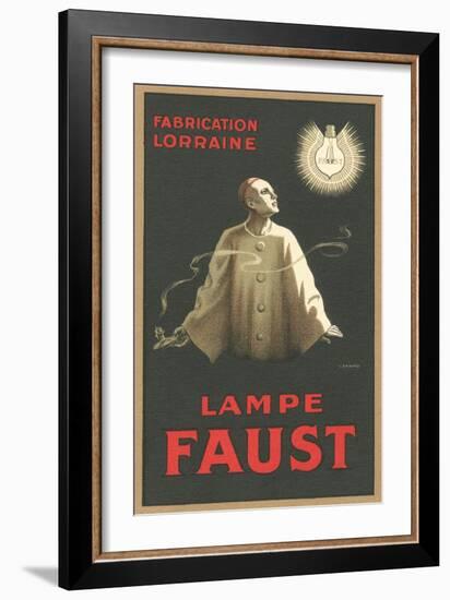 French Light Bulb Advertisement with Pierrot-null-Framed Premium Giclee Print