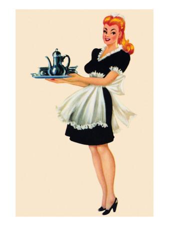 'French Maid' Art Print | Art.com