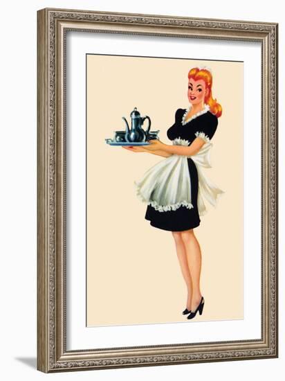 French Maid-null-Framed Art Print