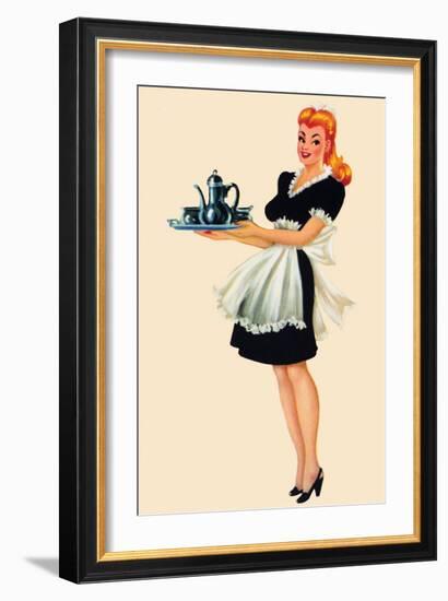 French Maid-null-Framed Art Print