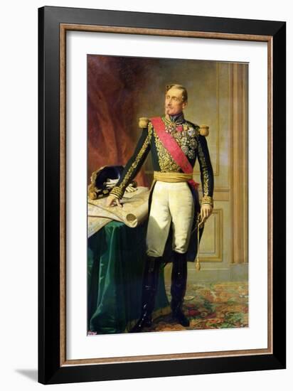 French Marshal Armand Jacques Achille Leroy De Saint Arnaud (1796-1854), 1854 (Oil on Canvas)-Charles-Philippe Lariviere-Framed Giclee Print