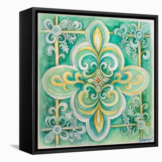 French Medallion III-Janice Gaynor-Framed Stretched Canvas