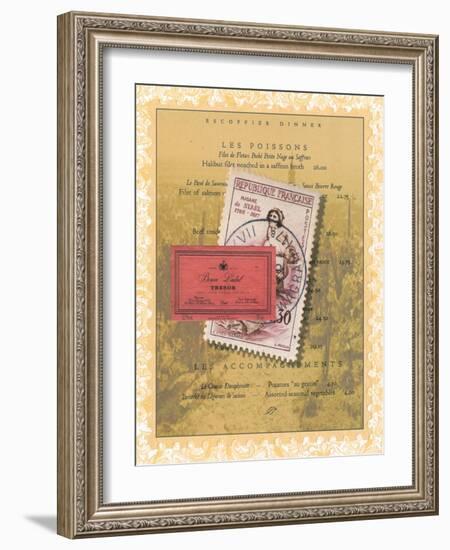 French Menu-Jennifer Matla-Framed Art Print