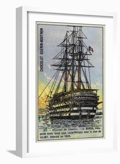 French Naval School Ship Borda-null-Framed Giclee Print