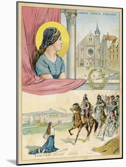 French Nun and Saint the Abbaye Sainte Genevieve-Melville Gilbert-Mounted Art Print