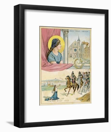 French Nun and Saint the Abbaye Sainte Genevieve-Melville Gilbert-Framed Art Print