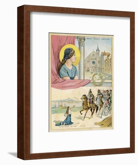 French Nun and Saint the Abbaye Sainte Genevieve-Melville Gilbert-Framed Art Print