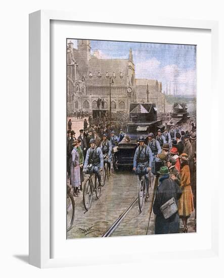 French Occupy the Ruhr-Achille Beltrame-Framed Art Print