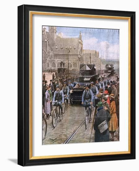 French Occupy the Ruhr-Achille Beltrame-Framed Art Print