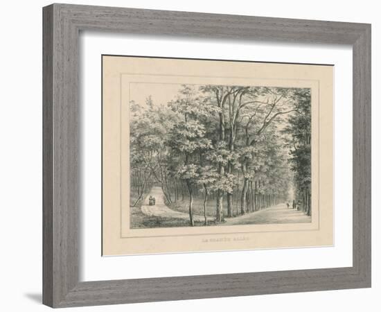 French Park Etching II-Wild Apple Portfolio-Framed Art Print