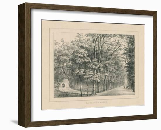 French Park Etching II-Wild Apple Portfolio-Framed Art Print