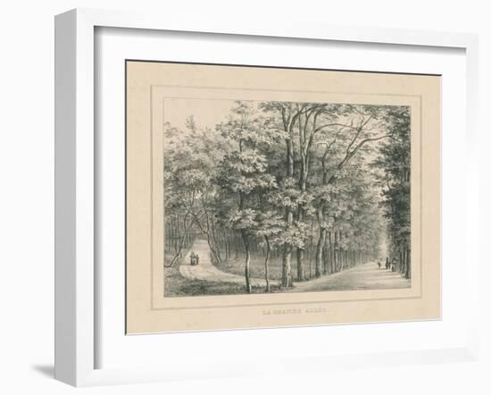 French Park Etching II-Wild Apple Portfolio-Framed Art Print