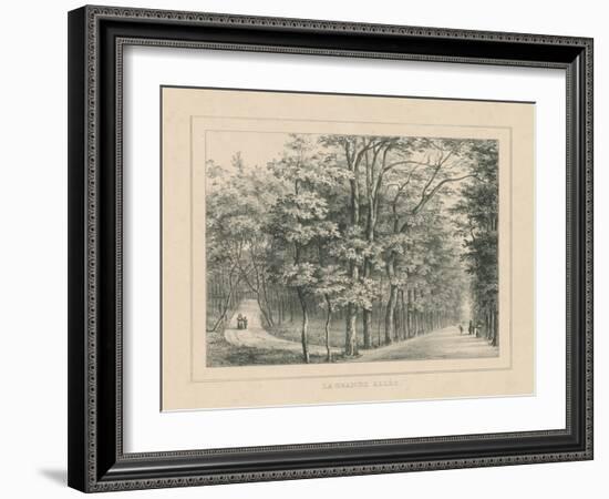 French Park Etching II-Wild Apple Portfolio-Framed Art Print