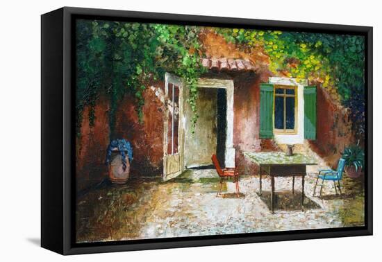 French Patio, 2006-Trevor Neal-Framed Premier Image Canvas