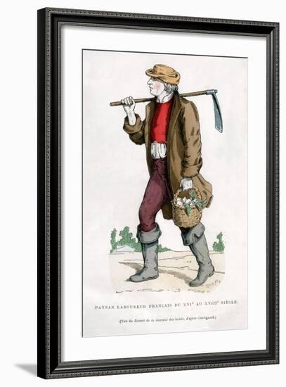 French Peasant Farm Labourer, 16th Century (1882-188)-null-Framed Giclee Print