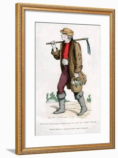 French Peasant Farm Labourer, 16th Century (1882-188)-null-Framed Giclee Print