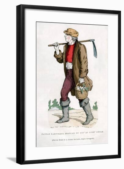 French Peasant Farm Labourer, 16th Century (1882-188)-null-Framed Giclee Print