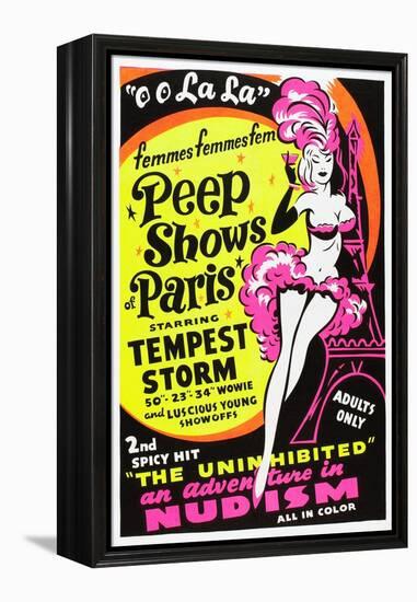 French Peep Show, 1954-null-Framed Stretched Canvas