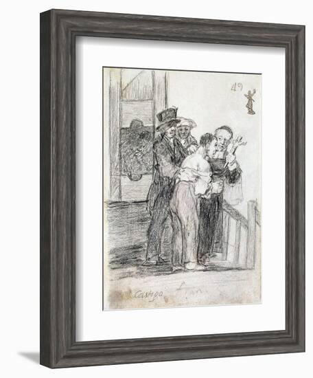 French Penalty, Between 1824 and 1828-Francisco de Goya-Framed Giclee Print