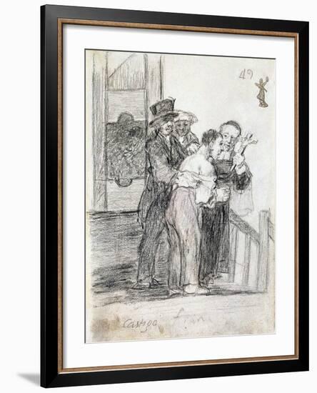 French Penalty, Between 1824 and 1828-Francisco de Goya-Framed Giclee Print