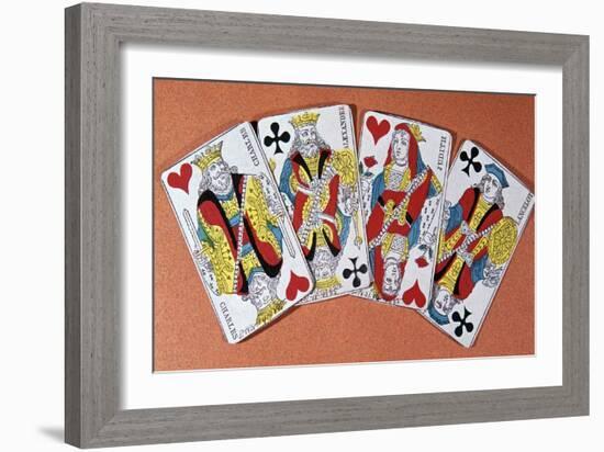 French playing cards, 19th century-Unknown-Framed Giclee Print