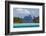 French Polynesia, Bora Bora. Mountain Peaks Seen from Tahaa Lagoon-Alida Latham-Framed Photographic Print