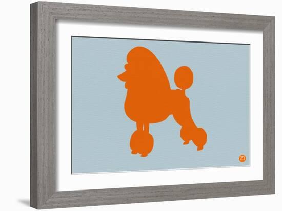 French Poodle Orange-NaxArt-Framed Art Print