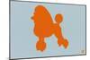French Poodle Orange-NaxArt-Mounted Art Print