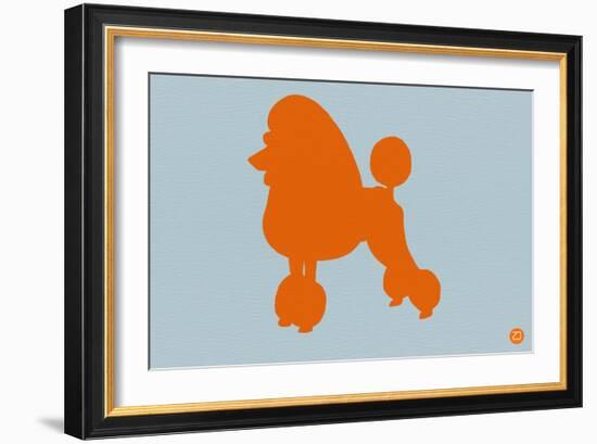 French Poodle Orange-NaxArt-Framed Art Print