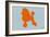 French Poodle Orange-NaxArt-Framed Art Print