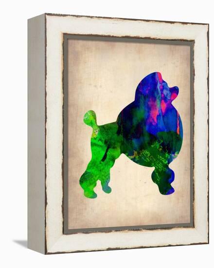 French Poodle Watercolor-NaxArt-Framed Stretched Canvas