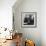 French Poodles Sitting at Piano with Woman-null-Framed Photographic Print displayed on a wall