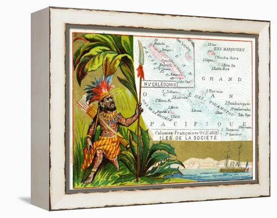 French Possessions in Oceania, C.1890-null-Framed Premier Image Canvas