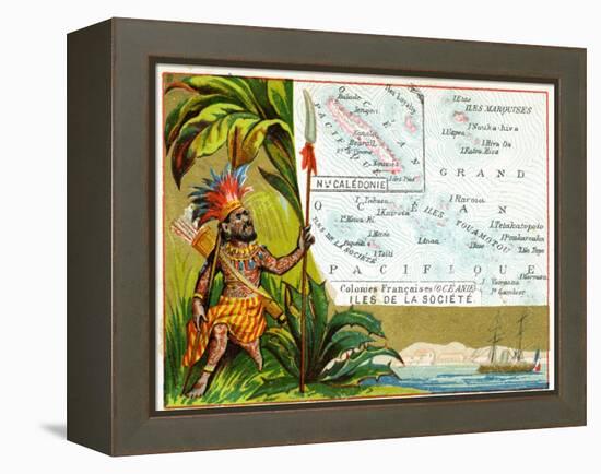 French Possessions in Oceania, C.1890-null-Framed Premier Image Canvas