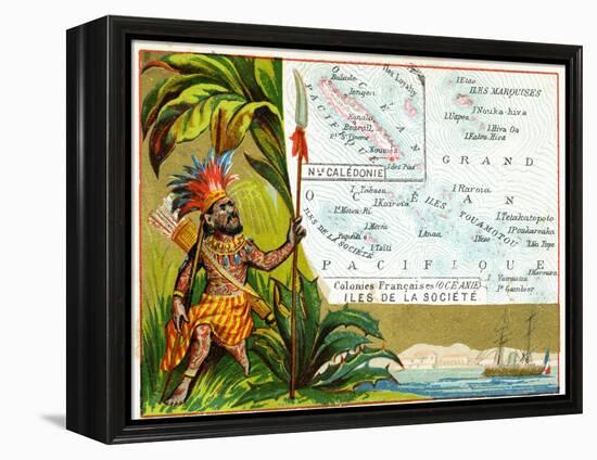 French Possessions in Oceania, C.1890-null-Framed Premier Image Canvas
