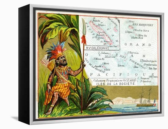 French Possessions in Oceania, C.1890-null-Framed Premier Image Canvas