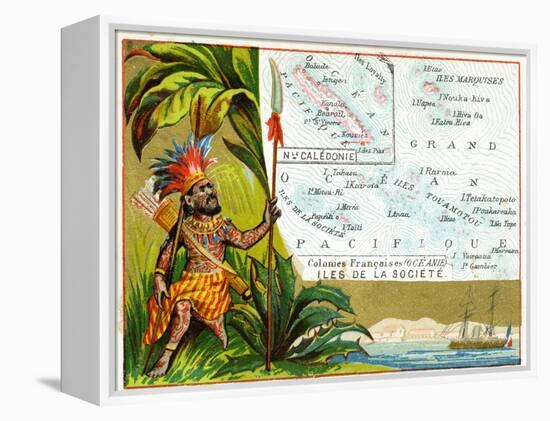 French Possessions in Oceania, C.1890-null-Framed Premier Image Canvas