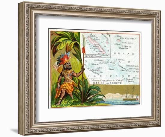 French Possessions in Oceania, C.1890-null-Framed Giclee Print