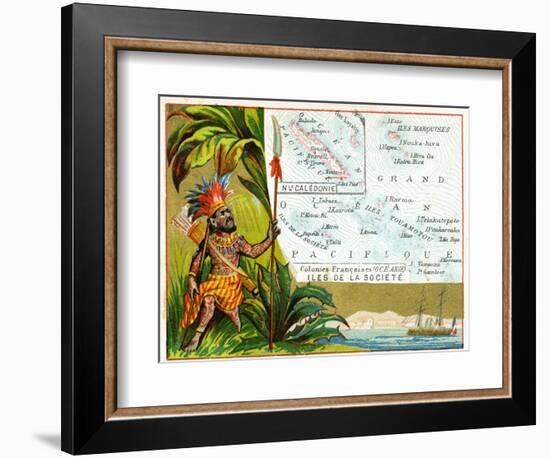 French Possessions in Oceania, C.1890-null-Framed Giclee Print