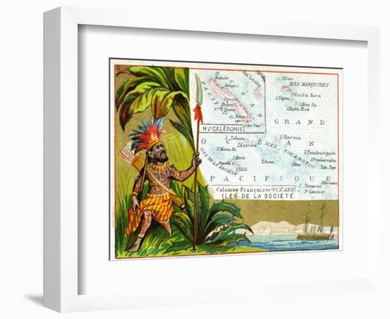 French Possessions in Oceania, C.1890-null-Framed Giclee Print