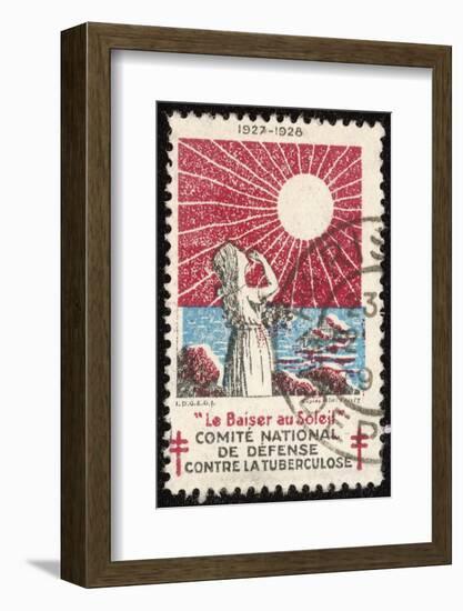 French Postage Stamp Promoting Sunlight to Fight Tuberculosis-null-Framed Photographic Print