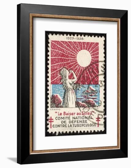 French Postage Stamp Promoting Sunlight to Fight Tuberculosis-null-Framed Photographic Print