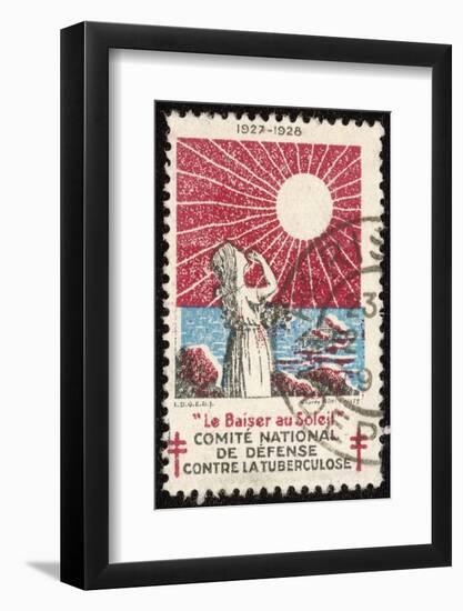 French Postage Stamp Promoting Sunlight to Fight Tuberculosis-null-Framed Photographic Print