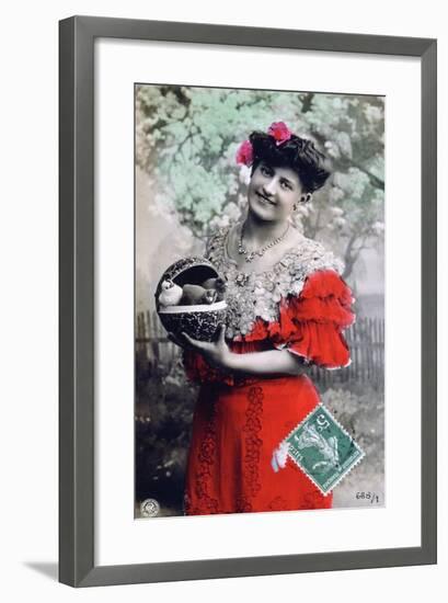 French Postcard, C1900-null-Framed Giclee Print