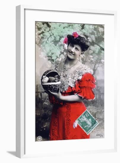 French Postcard, C1900-null-Framed Giclee Print